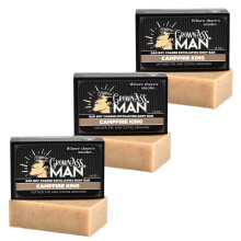 Grown Ass Man Co. Body Bars (Campfire King (Coarse Exfoliant) 3-pack)