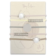 By Lilla Hair Ties for Women No Damage - The Original Bracelet Hair Tie - Hand Made Jewelry with Luxury Elastic and Tarnish Free Gold and Silver - Bo