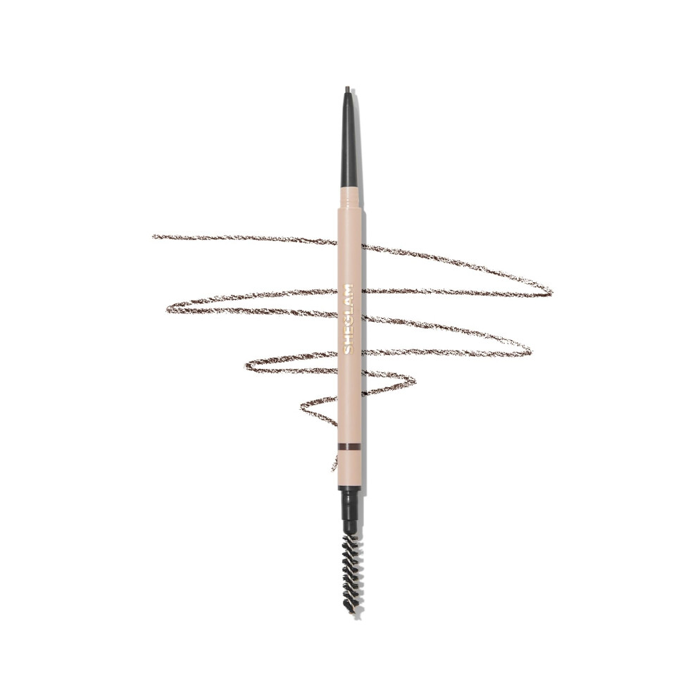 Sheglam Brown Insta-Fill Eyebrow Pencil Long Lasting Non-Sticky Sweatproof Matte Eye Brow Pen Makeup - Ash
