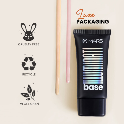 MARS Illuminating Highlighter Makeup Base Primer - 45 ml (PINK BEAM-02) 1