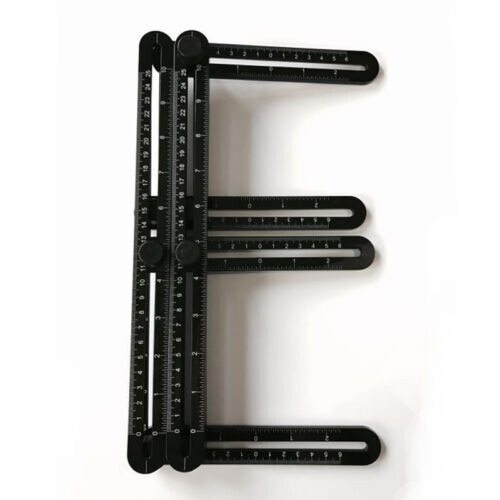 Proslide Tool Ruler Logo (Black) Measuring Angleizer Instrument Foursided Ruler Mechanism ...