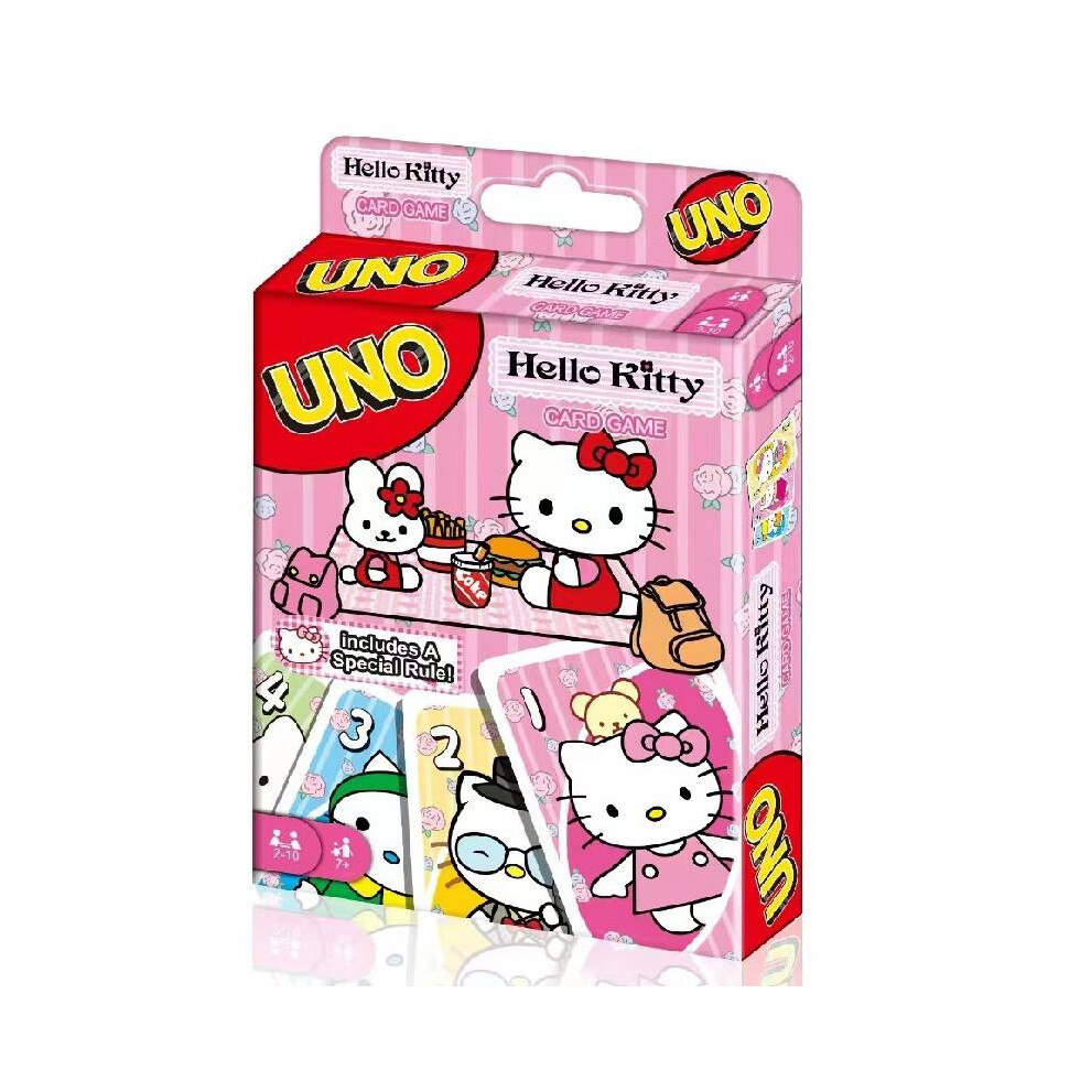 ( Sanrio) Mario Avengers Uno Cars Pikachu Sanrio Paw Patrol Poker Card Board Prop Game Pink