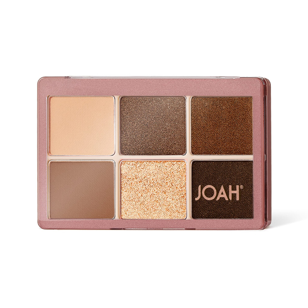 Joah Eyeshadow Palette Escapades Eye Makeup 6 Shades Richly Pigmented Long Lasting Powder Shadow In Matte & Shimmer Finishes Korean Beauty Palett