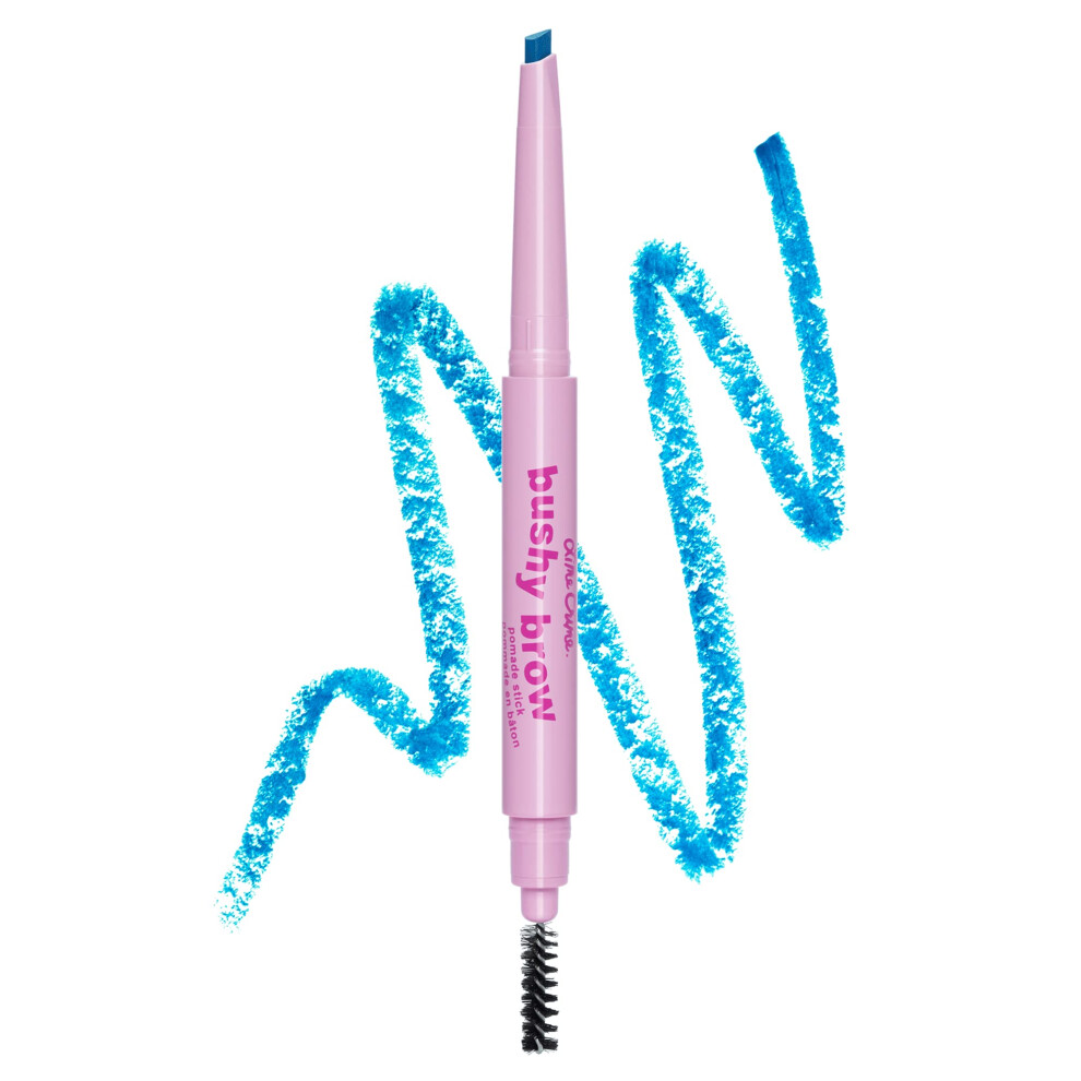 Lime Crime Bushy Brow Pomade Pencil  Anime (Candy Blue) - 2-in-1 Brush & Pomade Pencil Gives Eyebrows Volume & Texture - Long-Lasting  Volumizing  Def