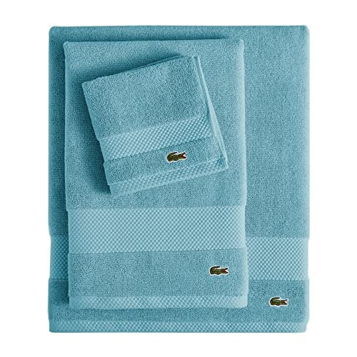 Lacoste Lacoste Heritage Supima Cotton Bath Sheet Celestial 35 """" x 70 """" 1