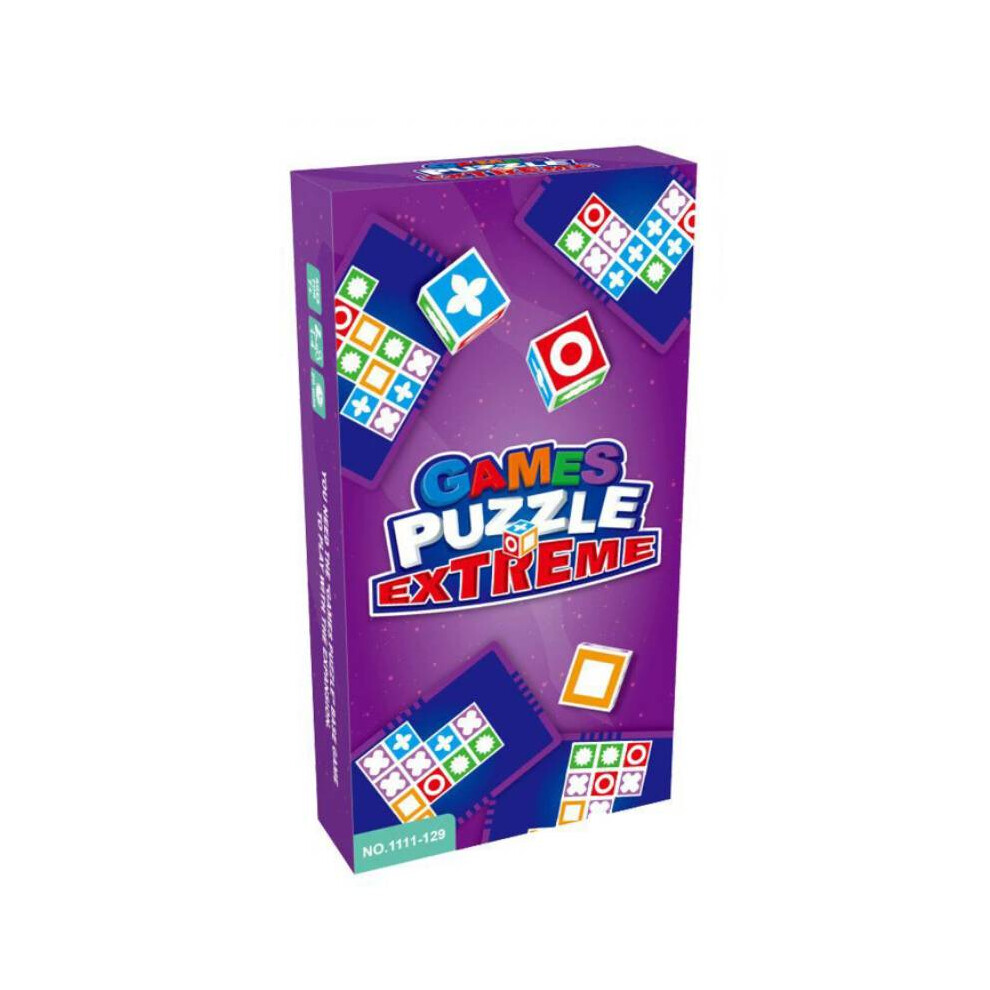 (Purple) Puzzle Extreme Games Board Game The Uzzle Toy Family Party Spatial Logic Gift Purple