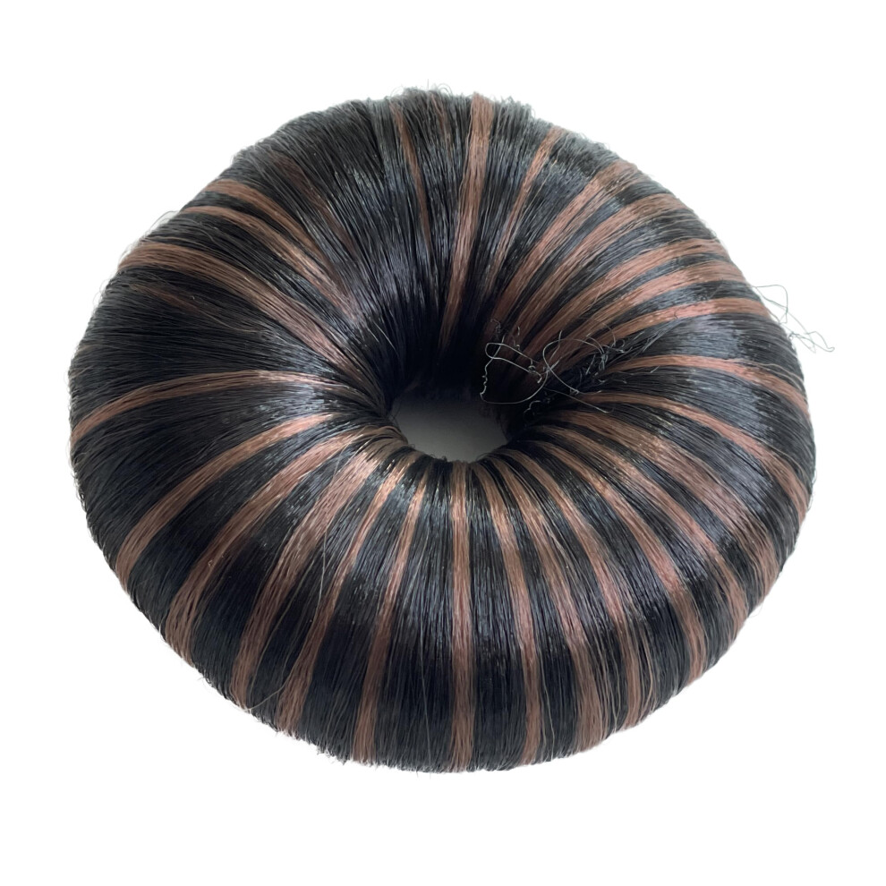 Caisha Unisex Brown Hair Donut Up Do Hair Ring Hairstyler Bun Maker Bridal Hairpiece Hair Styling Tool Mix Dk8