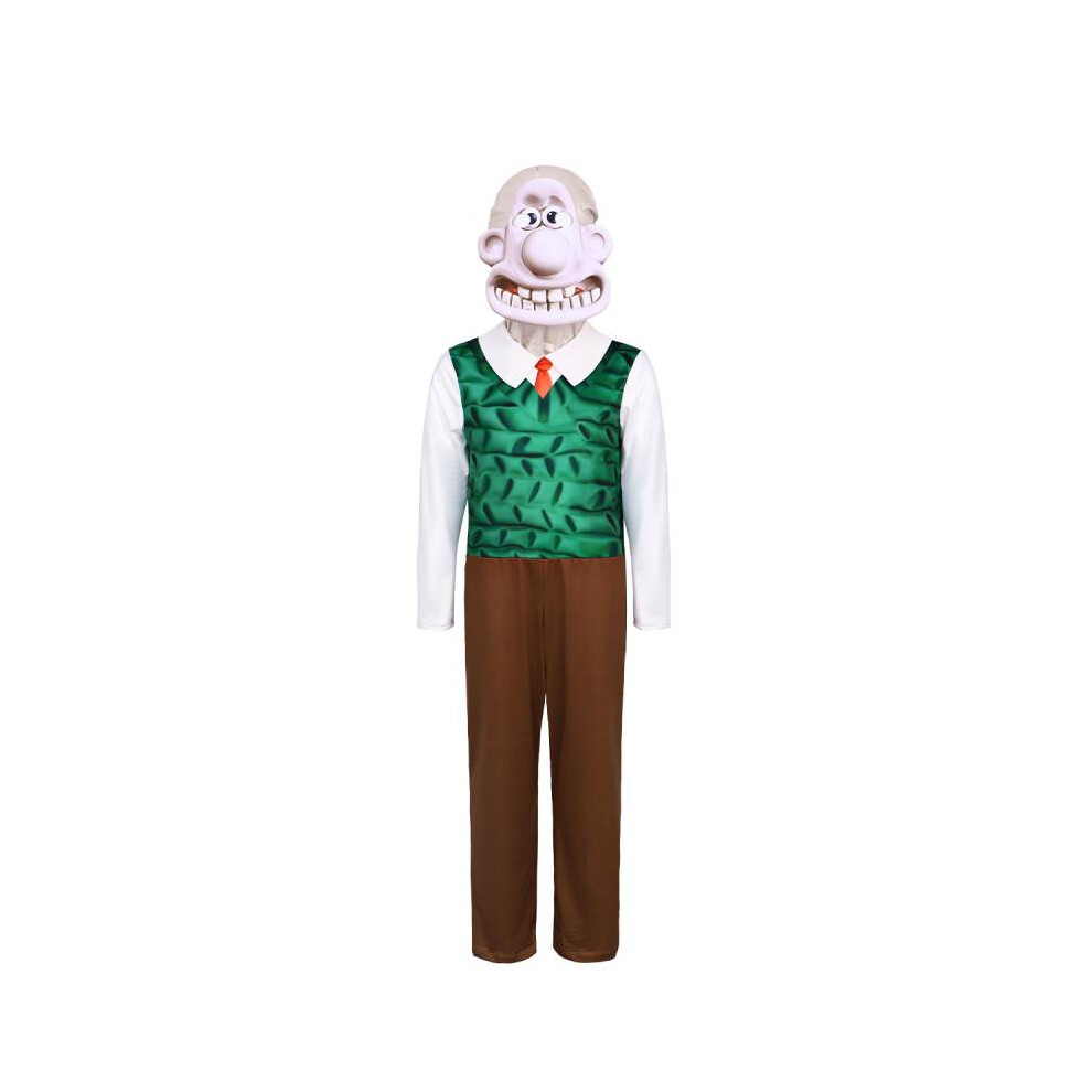 (Wallace, 170) Cosplay Wallace Gromit Costume Extravaganza Party Performance Halloween Outfit