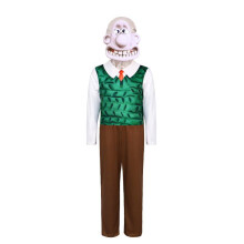(Wallace, 190) Cosplay Wallace Gromit Costume Extravaganza Party Performance Halloween Outfit