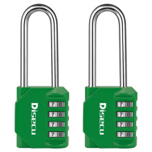2-pack disecu 2,6 tum lng bygel kombinationsls 4-siffrigt utomhus vattenttt hngls fr skola gym skp sport skp frvaringsenhet grind staket