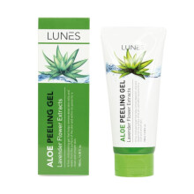 LUNES Aloesowy żel peelingujący! Łagodny roztwór peelingujący i głębokie oczyszczanie 180 ml Oz. Produkty koreańskie