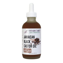 STAR CARE 100% Virgin Jamaicansk svart ricinolja 4oz/ 120ml (Argan)
