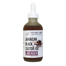 STAR CARE Huile de Ricin Noir Jamaïcaine 100% Vierge 4oz/120ml (Lavande)