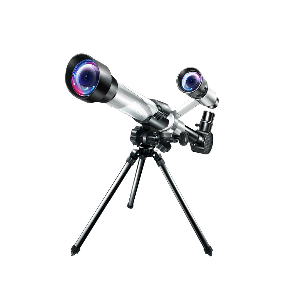 (Silver) Children Monocular Telescope Astronomical Telescope Stargazing Monocular With Tripod Use For Science Experiment Simulate/Camping Silver 9438795344169