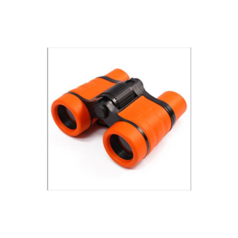 (Orange) Adjustable Binoculars 4X30 Telescope Rubber Non-Slip Children's Portable Gift Children's Outdoor Educational Learning Binoculars Orange 9438795345197
