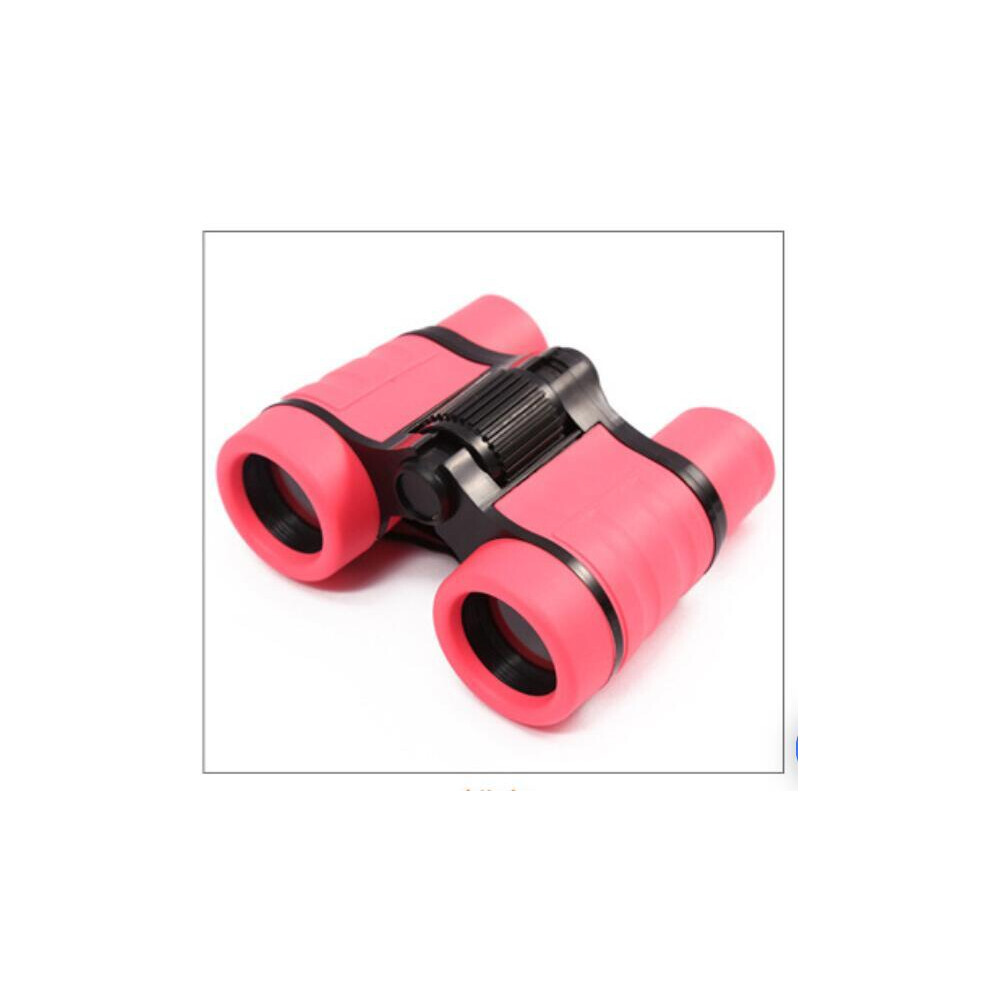 (Pink) Adjustable Binoculars 4X30 Telescope Rubber Non-Slip Children's Portable Gift Children's Outdoor Educational Learning Binoculars Pink 9438795345173
