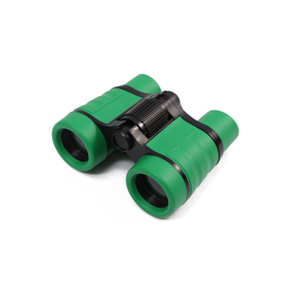 (Green) Adjustable Binoculars 4X30 Telescope Rubber Non-Slip Children's Portable Gift Children's Outdoor Educational Learning Binoculars Green 9438795345203