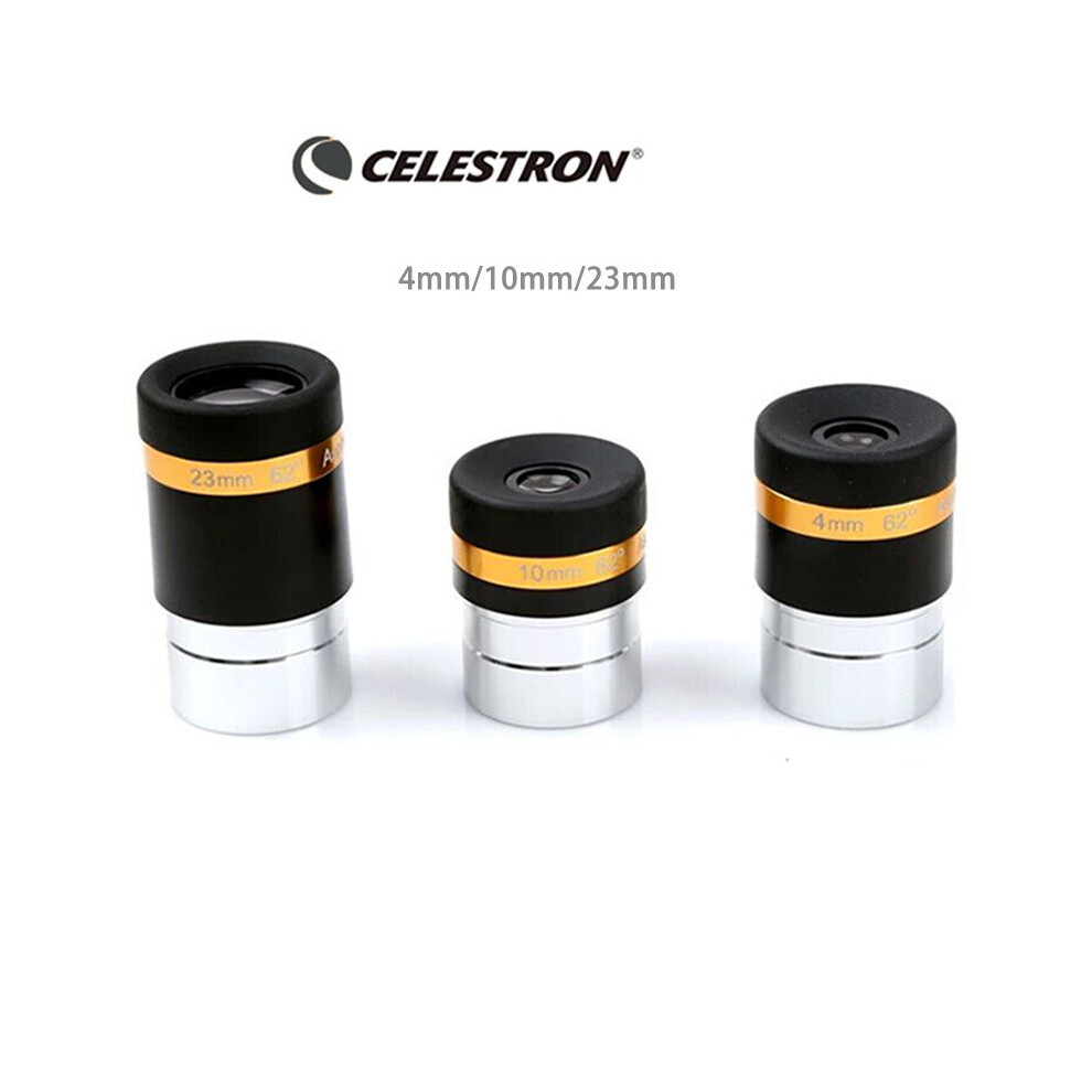 (4Mm) 62 Degree Aspherical High-Definition Eyepiece 4/10/23Mm Fully Coated For 1.25" Astronomy Telescope 9438795340796