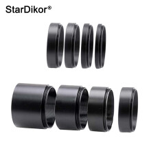 ()Kits de tubes d'extension de longueur focale en métal m42x0, 75, 3/5/7/10/12/15/20/30mm pour télescope astronomique,