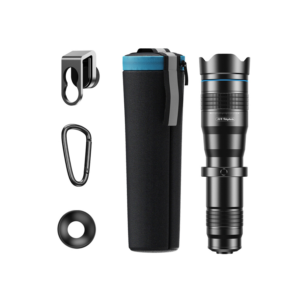 (36X Lens) 60X Monocular Telescope 36X 28X Long Range Hd Zoom Mobile Telephoto Lens Telescope For Cell Phone Powerful Spotting Scope 9438795341953
