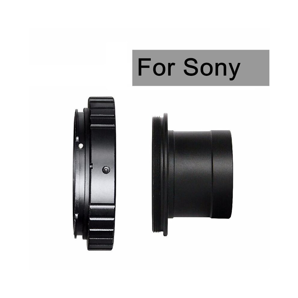 (2In1 For Sony Af) 1.25" T-Mount Metal Telescope Adapter And Canon Eos Nikon Sony Slr/Dslr Cameras T-Ring Astronomical Telescope Photography 9438795342516