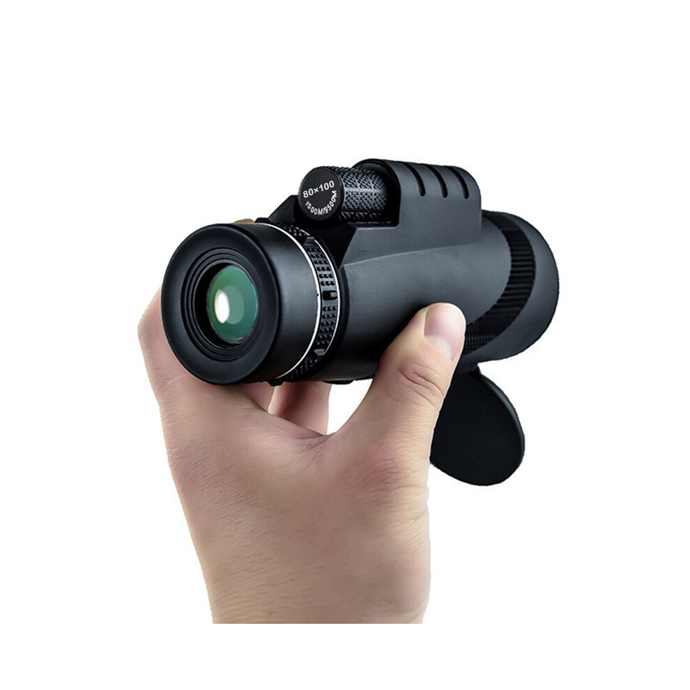 (Without Tripod) Powerful 80X100 Hd Monocular Telescope Zoom Tripod Portable Monocular Telescope Day/Night Vision Camping Outdoor Telescope 9438795342806
