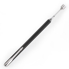 (Black) Portable Telescopic Easy Magnetic Pick Up Rod Stick Extending Magnet Handy Tool Telescopic Magnetic Pick Up Pen