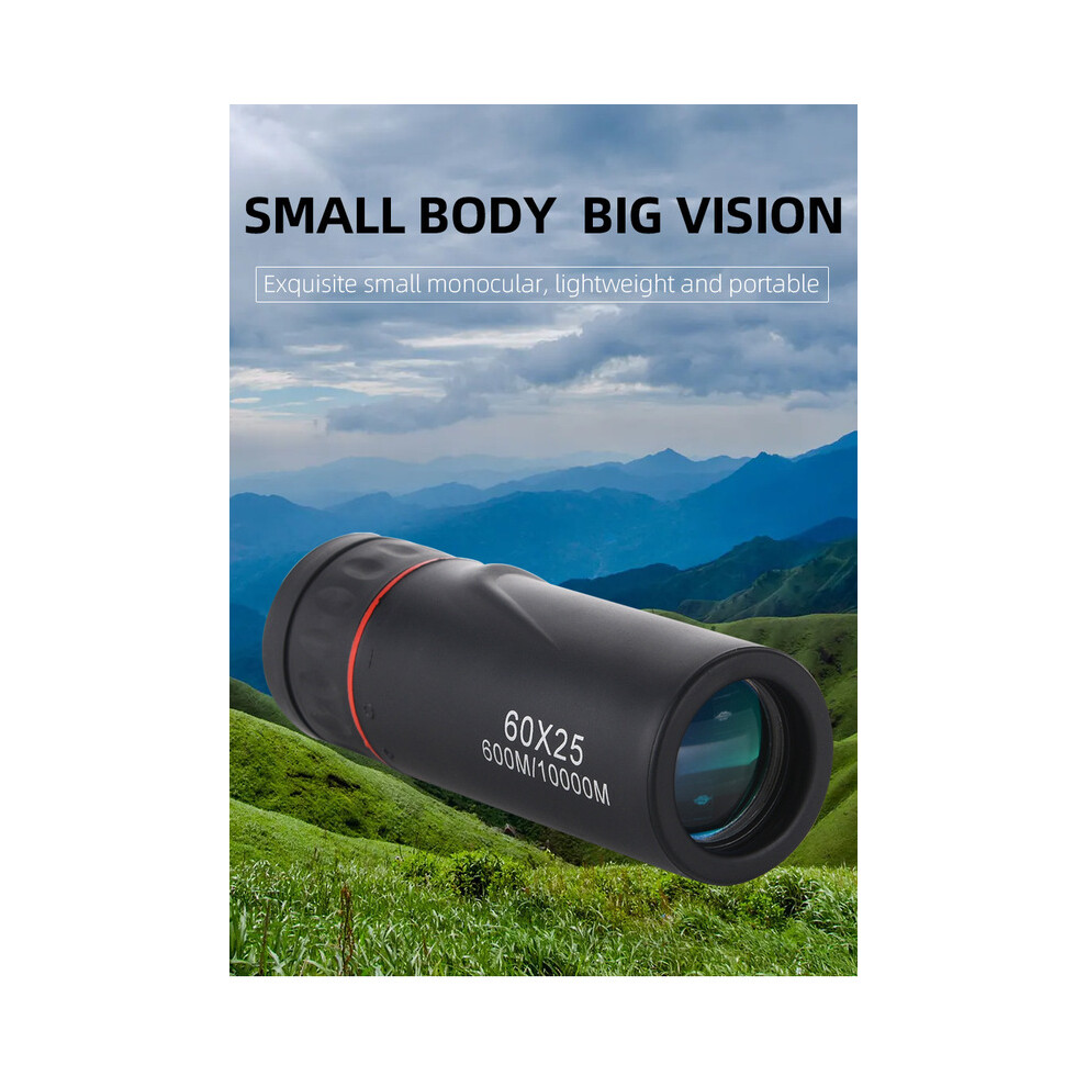 (60X25) 60X25/100X25 Optical Zoom Field Telescopes Clear View Film Hunting Hd Binoculars Adjustable Focal Length Red 9438795339905