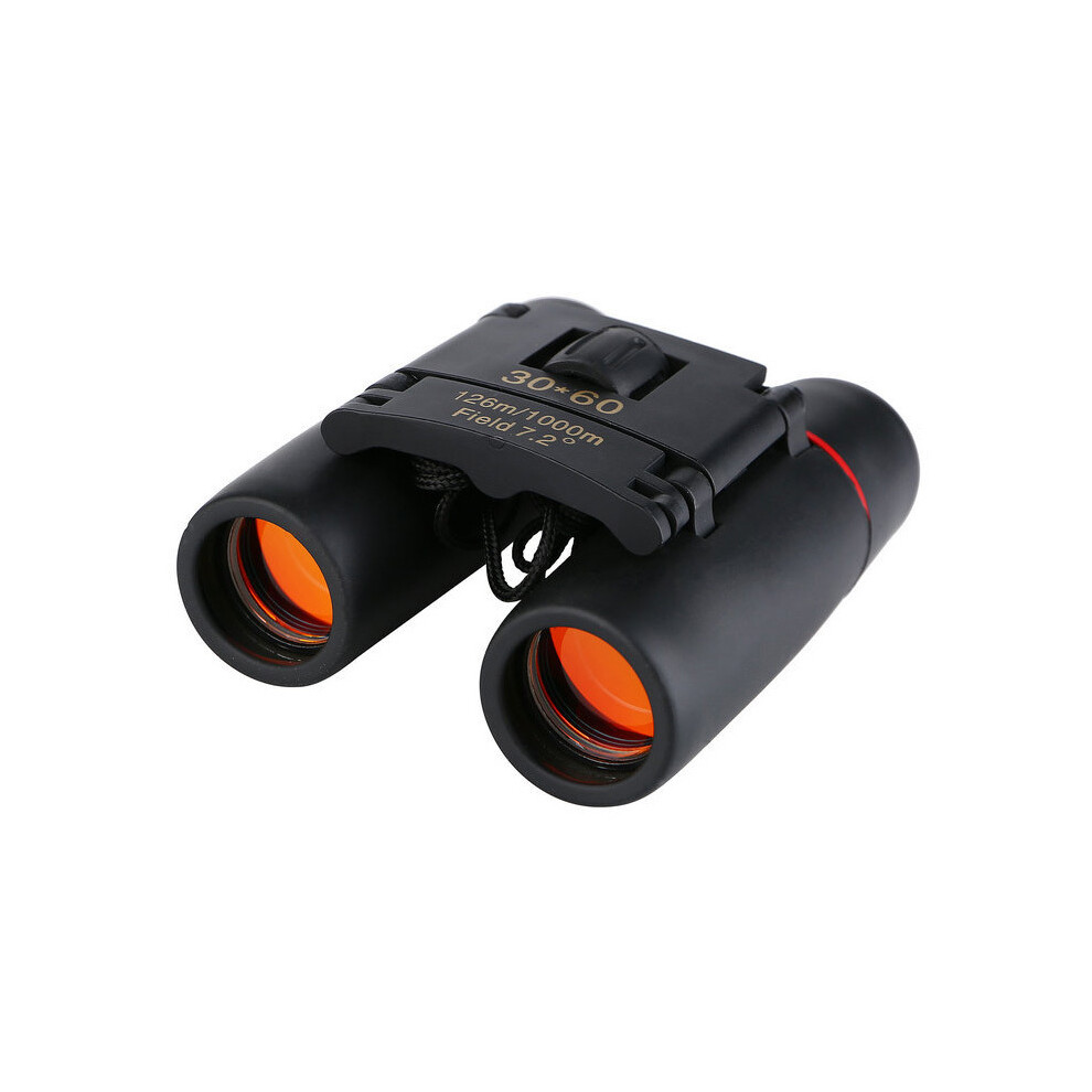 (Black) 30X60 Zoom Telescope Binoculars Folding Lightweight Binocular Day Night Vision Outdoor Sports Games Concerts For Travel Black 9438795340048