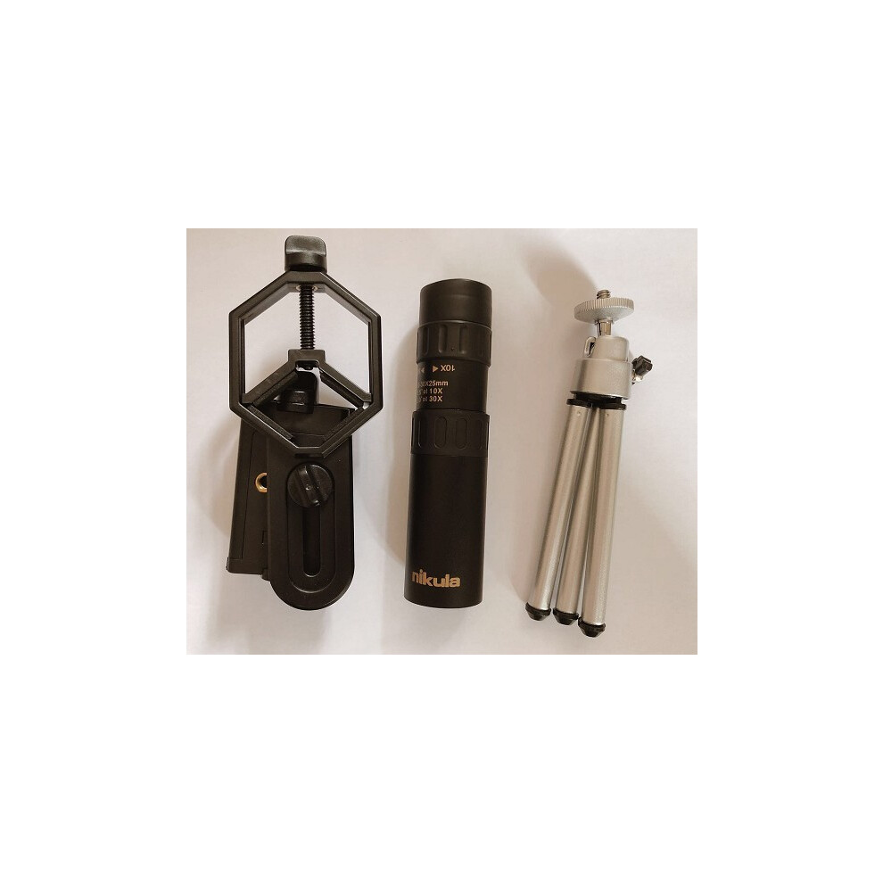(Monocular Set) Original Binoculars 10-30X25 Zoom Monocular High Quality Telescope Pocket Binoculo Hunting Optical Prism Scope No Tripod 9438795339691