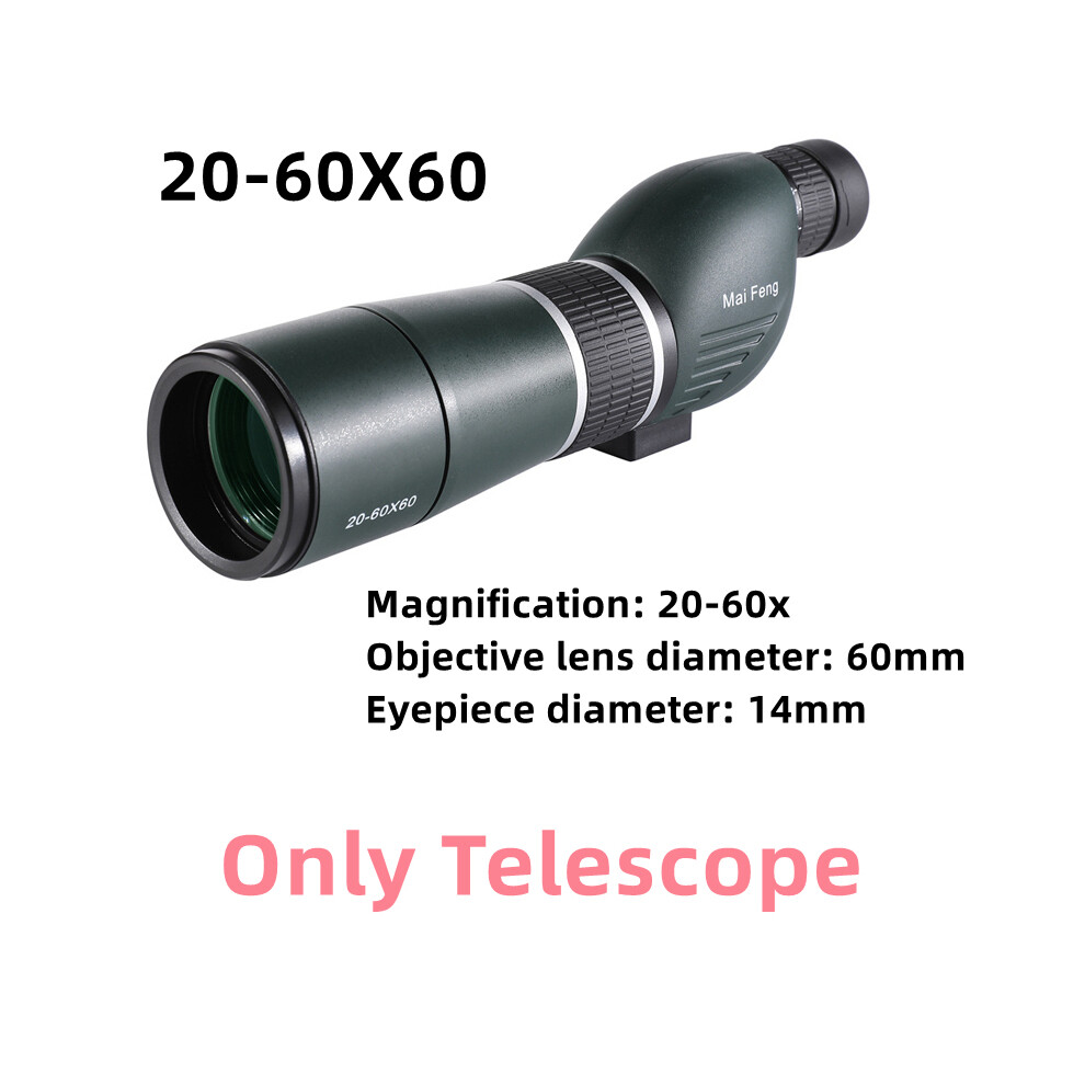 (B Only Telescope) New 60/70Mm Spotting Scope High Powered Monoculars Telescope Target Binoculars Astronomic Profesional Telescópio Spyglass Scope 9438795359477