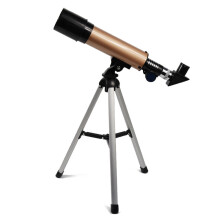 (gold) F36050M Astronomical Telescope With Portable Tripod Monocular Zoom Telescope Spotting Scope for Watching Moon Stars Bird
