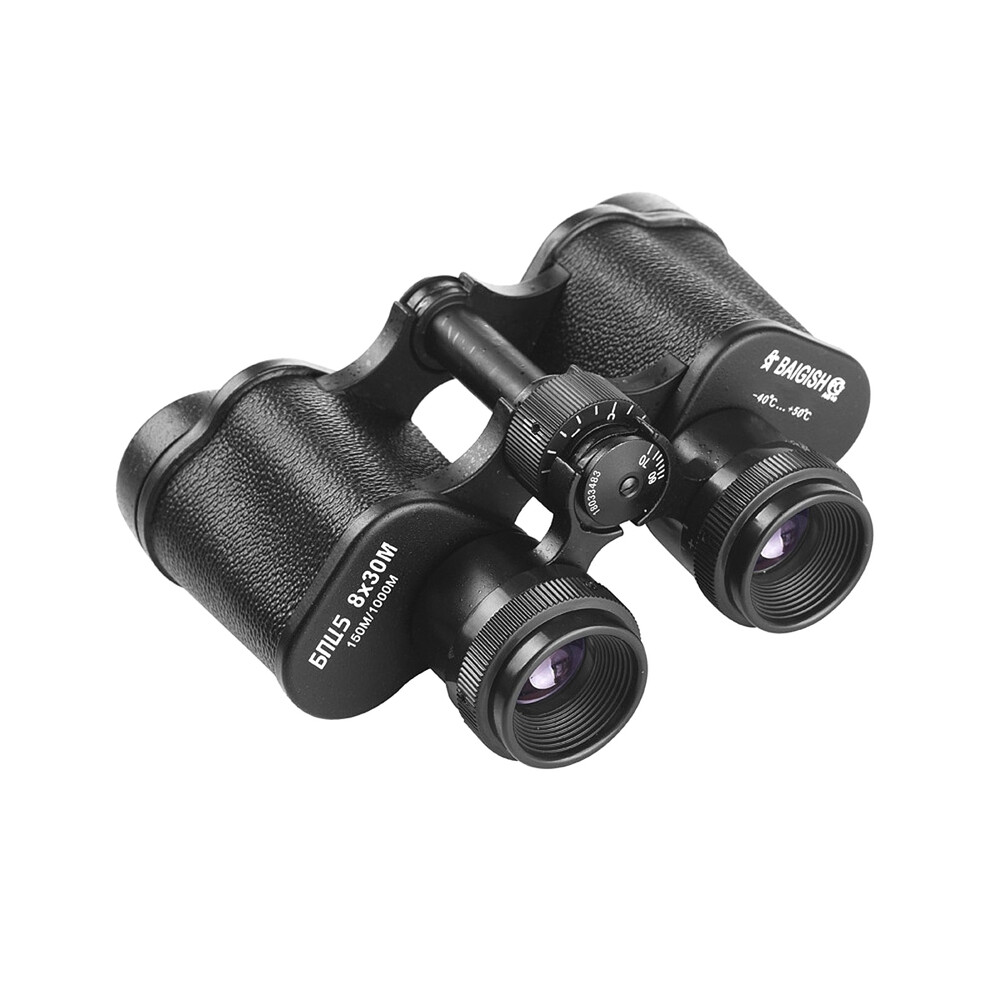 (Full Metal Telescope) Full Metal Genuine Baigish 8X30 Binoculars Russian Military Professional Telescope Eyepiece For Hunting Camping Long Range 9438795337796