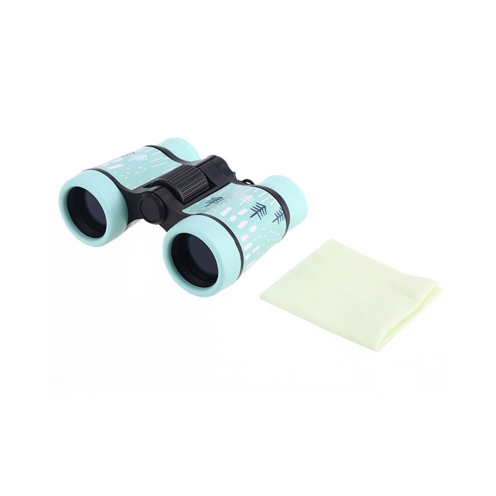 (Green) 4X30 Binoculars Plastic Children Colorful Lightweight Telescope For Kids Compact Eyepiece Optical Objective Lens Outdoor Toys Green 9438795338533