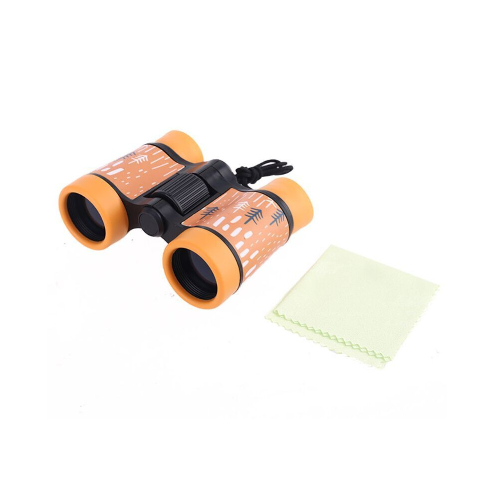 (Yellow) 4X30 Binoculars Plastic Children Colorful Lightweight Telescope For Kids Compact Eyepiece Optical Objective Lens Outdoor Toys Yellow 9438795338502