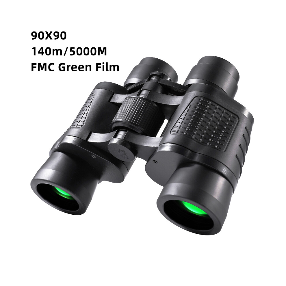 (90X90 Film) Binoculars 80X80 High Magnification Long Range Professional Telescope Hd Portable Eyepieces Civil Grade Night Vision Binoculo Green 9438795338731