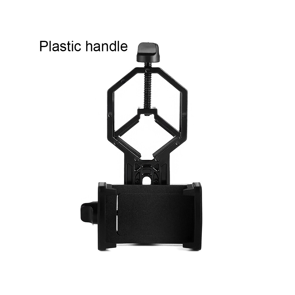 (Plastic Handle) Universal Cell Phone Adapter Clip Mount Binocular Monocular Spotting Scope Telescope Support Eyepiece Diameter: 25-48Mm 9438795338939
