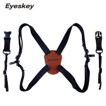 (Eyeskey logo) X-Shaped Harness Strap Adjustable Binocular Carrier Elastic Durable Shoulder Straps Optics Accessories for Binoculars and Camera