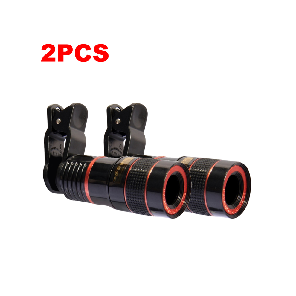 (2PCS) 1/2PCS 8x Long Focus Mobile Phone Lens 8x Mobile Phone Telescope Hd Camera Lens External Zoom Special Lens for Camping Watching-image-OPC-PGDKZDH-NEW