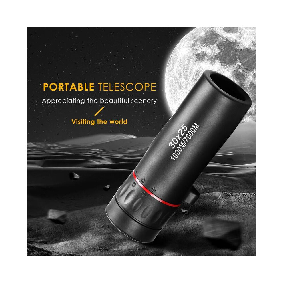 Mini Portable Zoom Scope 30X25 Monocular Telescope For Travel Hunting 9438795358210