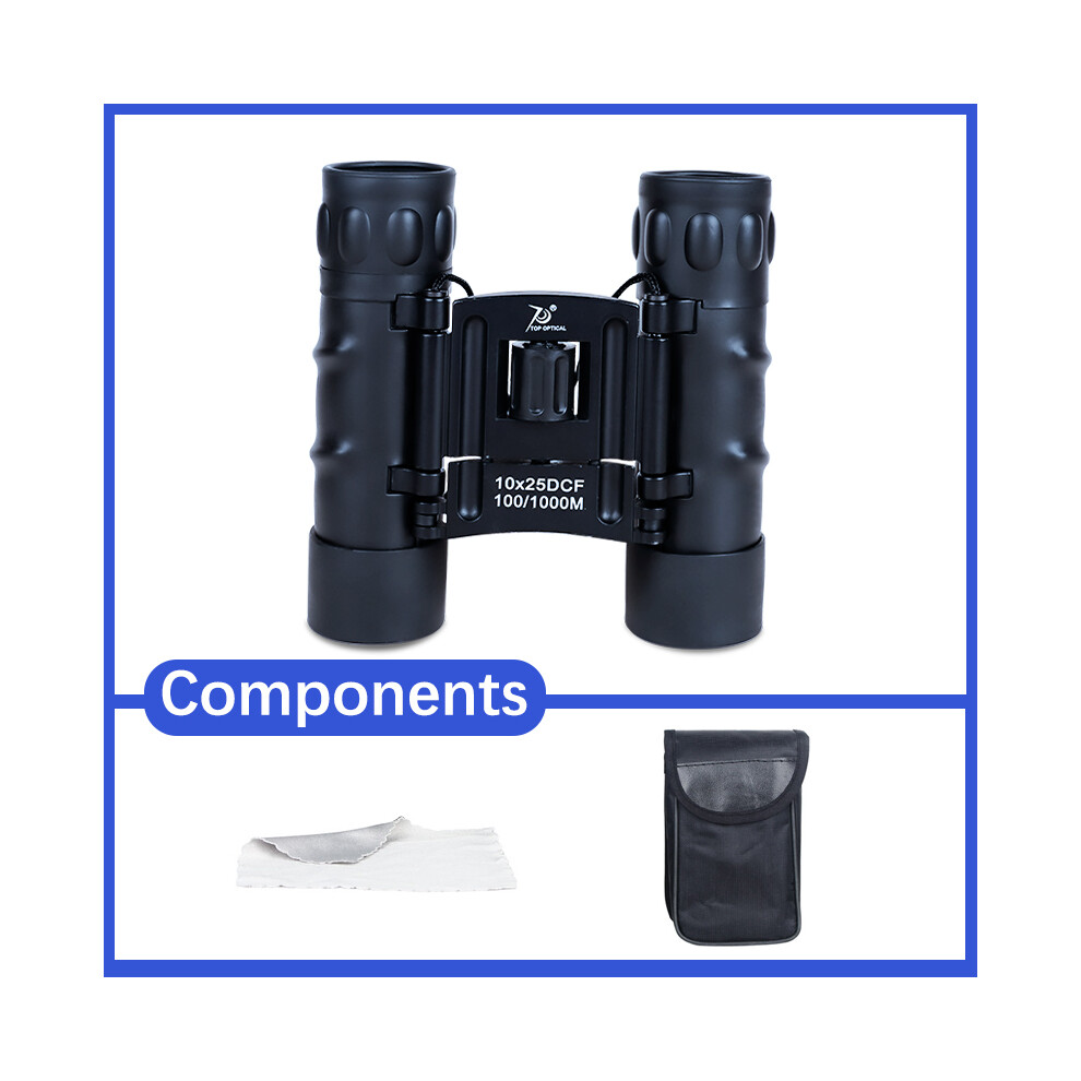 (10X25) 12X32 Binoculars Compact Hunting Powerful Professional Telescope For Outdoor Birding Watching Trip Camping Portable 9438795359187