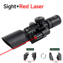 (Set C) Tactical Hunting Adjustable Sight Telescope Outdoor Sports Long Range Red/Green Dots Optical Telescope