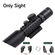 (Only Scope) Tactical Hunting Adjustable Sight Telescope Outdoor Sports Long Range Red/Green Dots Optical Telescope