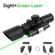 (Set B) Tactical Hunting Adjustable Sight Telescope Outdoor Sports Long Range Red/Green Dots Optical Telescope