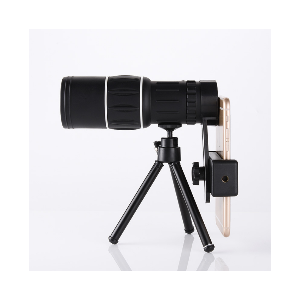 (1 Set) Hd Scope 16X52 Dual Focus Monocular Telescope Hunting Spotting Upgrade Handheld Binoculars 66M/8000M For Tourism Fishing Black 9438795355608
