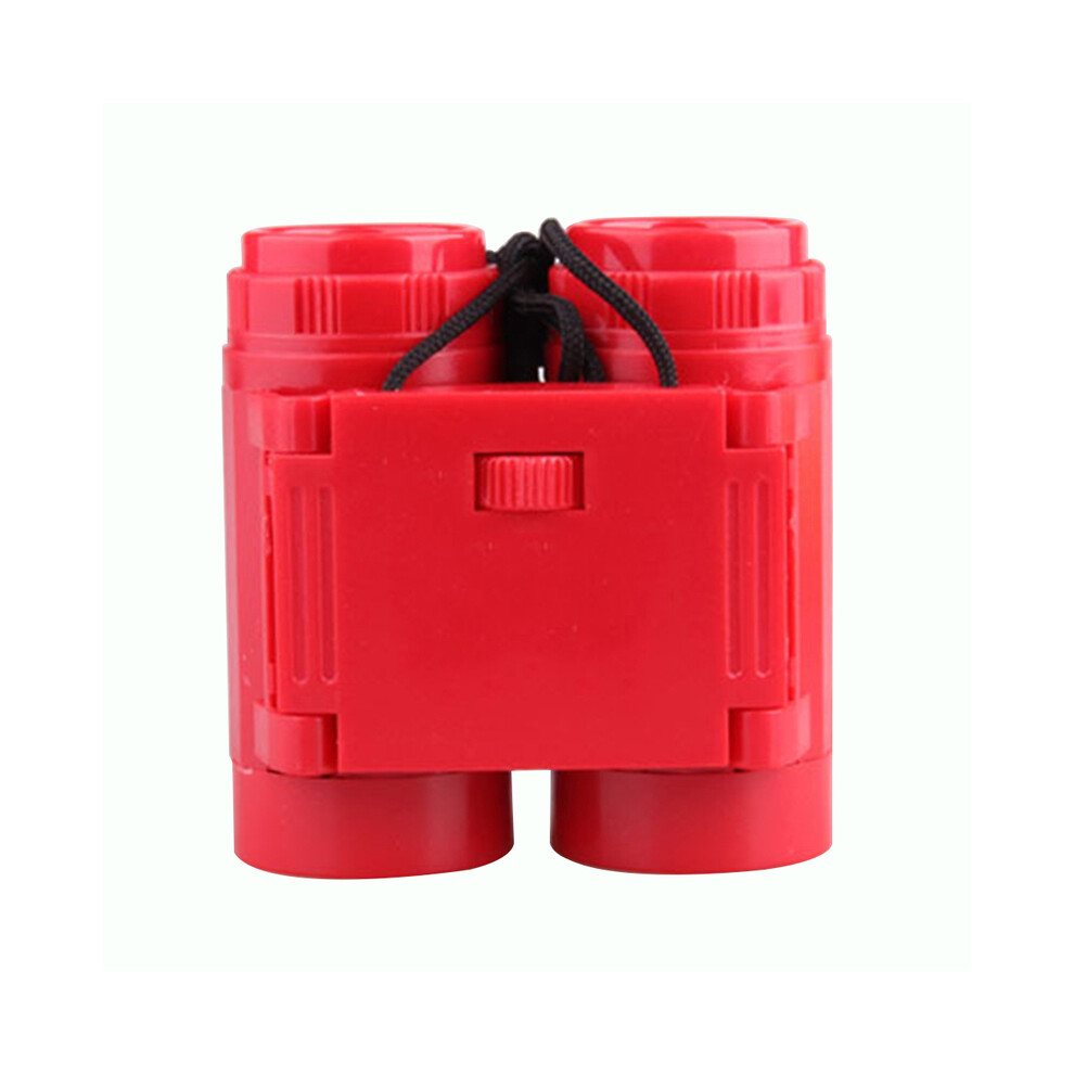 (Red) 1Pcs Outdoor Children's Toy Telescope Plastic Color Binoculars Children's Science Educational Telescope Toys Red 9438795354786