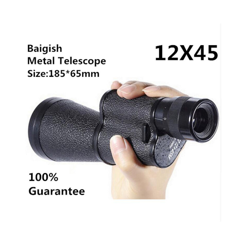 (12X45 Metal) Metal Russian Military Monocular Telescope Bak4 Hd Professional Spyglass Fmc Night Vision Monocular Binoculars Hunting Camping 9438795356308