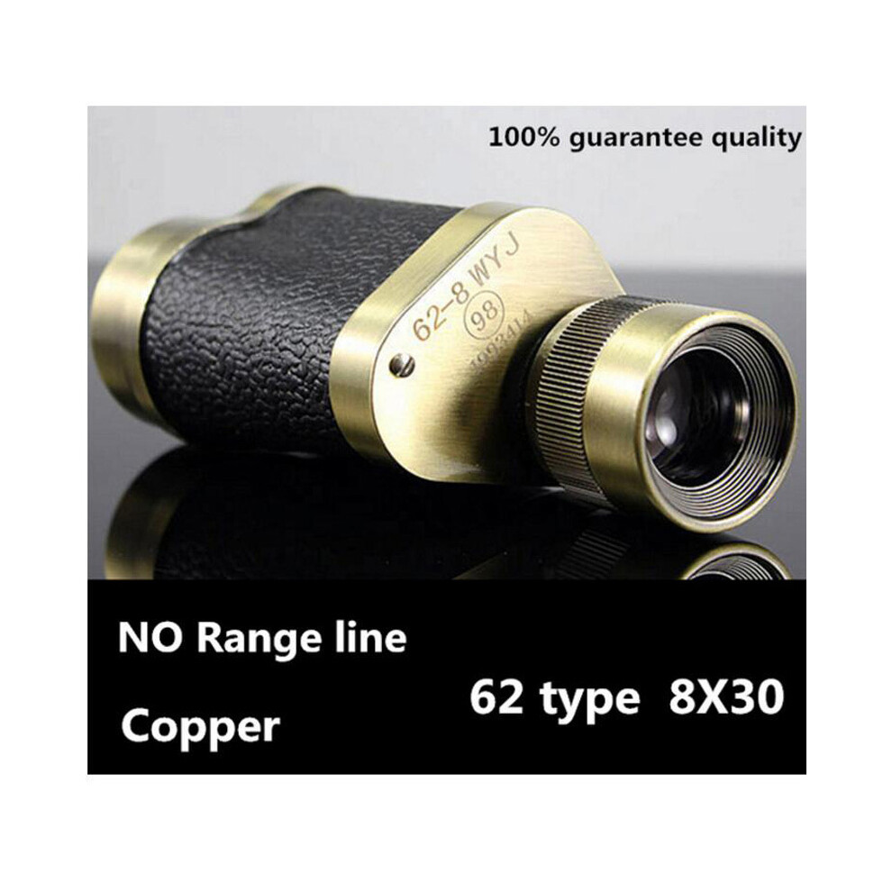 (8X30 Copper) Metal Russian Military Monocular Telescope Bak4 Hd Professional Spyglass Fmc Night Vision Monocular Binoculars Hunting Camping 9438795356315