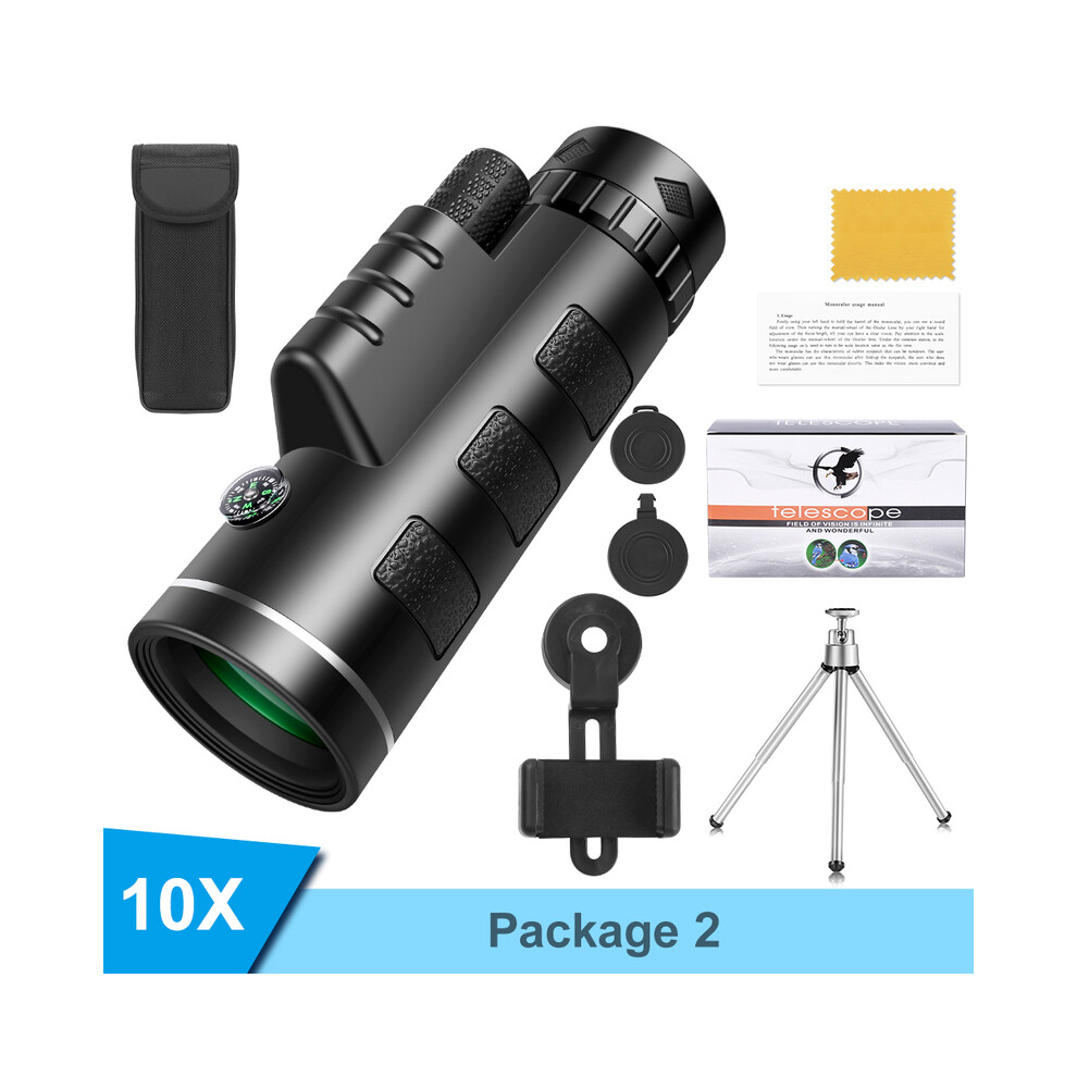 (With Tripod) Professional Monoculars 40X60 High Powered Monocular Telescope High Definition Scope For Birds Watching Hunting Camping 9438795355219