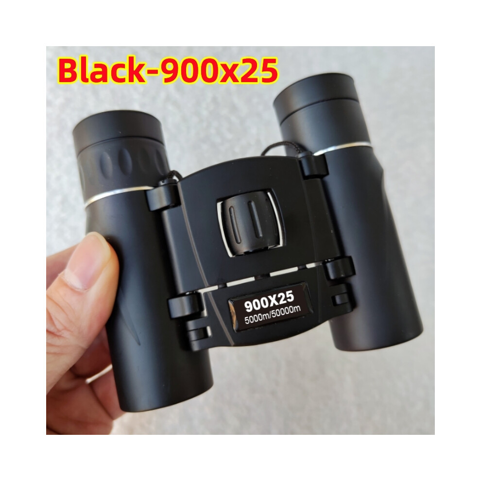 (-900X25) Binoculars Hd Portable Long Range Professional Spyglass Monocular Telescope Bak4 Fmc Compact Optics For Outdoor Hunting Hiiking Black 9438795356032